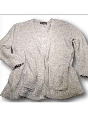 Women's Absolutely Famous Light Gray/Beige Cardigan 3X